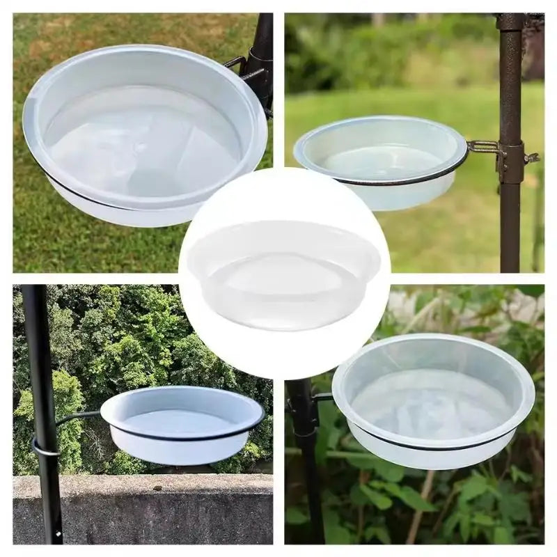 Transparent Plastic Bird Feeder Bowl – Balcony & Garden Bird Feeder Bowl PLUSH