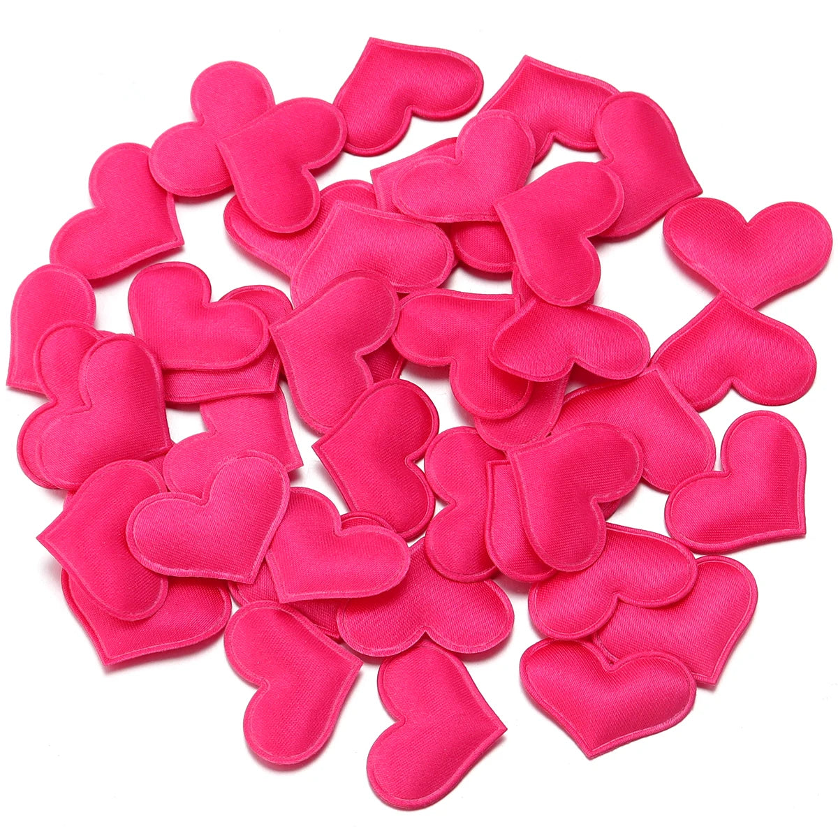 Satin Heart Petals Confetti 50-100pcs – Wedding & Party Decor Wedding Party Decor PLUSH hotpink 25mm x 100pcs