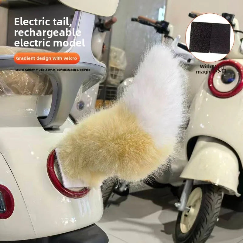 Animated Beast Tail E-Scooter Decoration – Sound & Remote Scooter Tail Decoration PLUSH