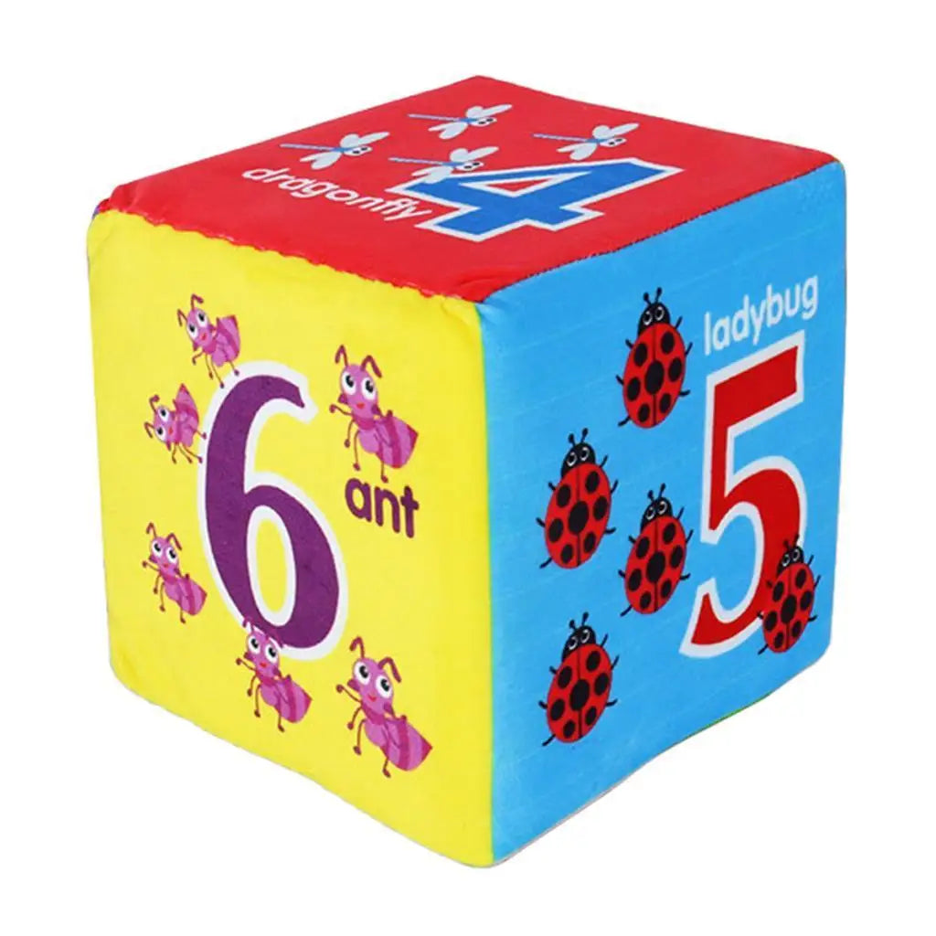 15cm Large Soft Foam Dice – Math Teaching Cube for Kids Educational Foam Dice PLUSH Insect Number