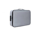 Fireproof Waterproof Document Storage Bag & Organizer Box Document Storage Bag PLUSH silver gray
