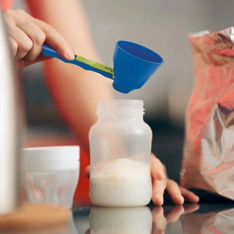 Mess-Free Protein Powder Scoop with Sliding Funnel Powder Scoop PLUSH
