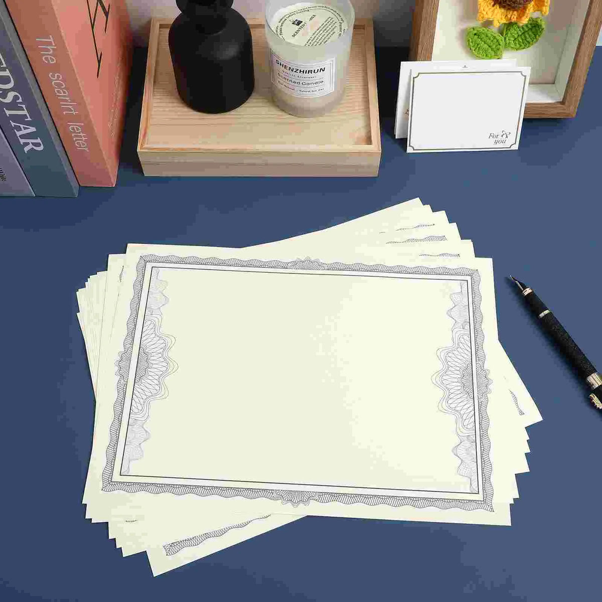 10pcs A4 Blank Certificate Paper – Printable Diploma Sheets Certificate Paper PLUSH