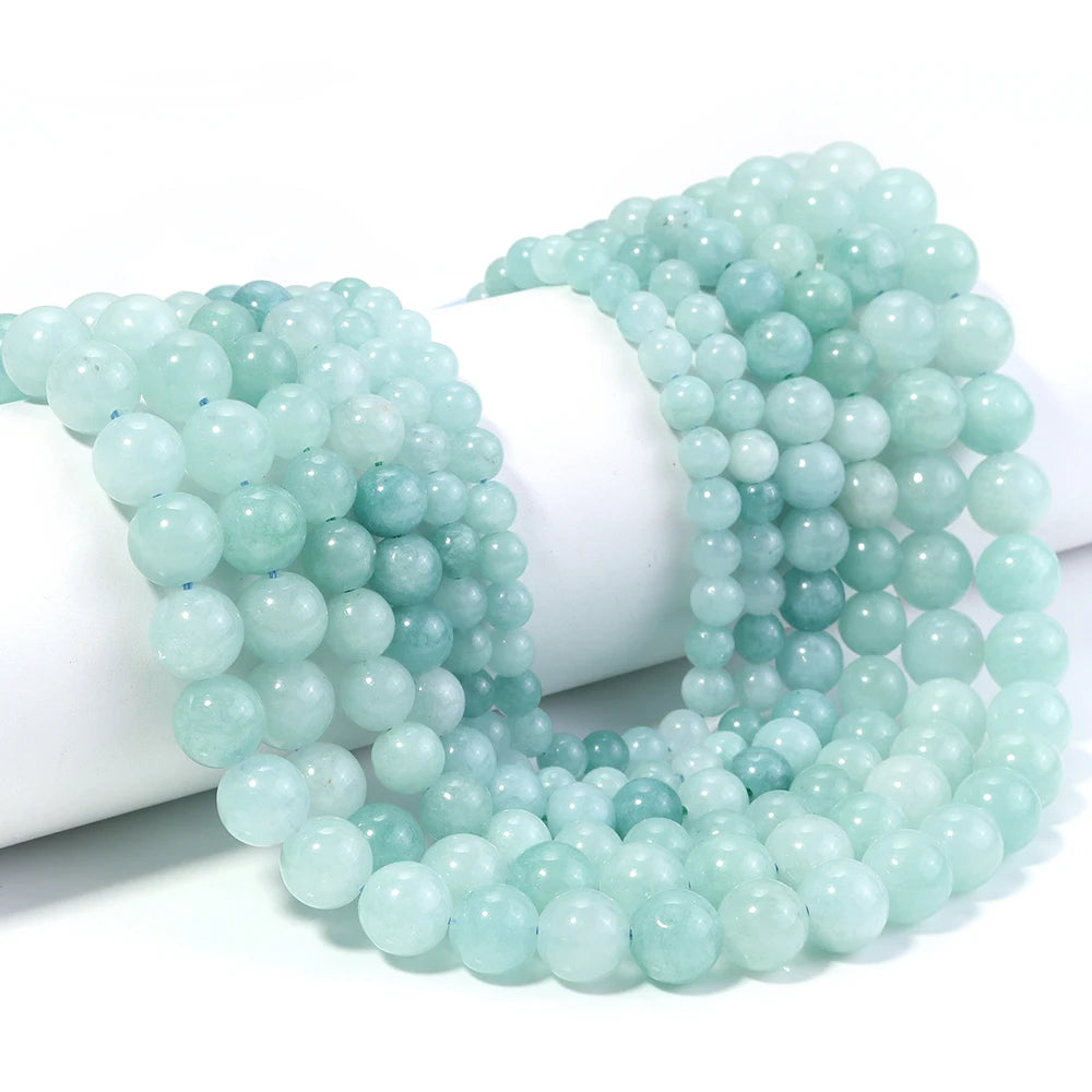 Myanmar Jade Stone Round Spacer Beads 6/8/10mm – DIY Jewelry Stone Spacer Beads PLUSH