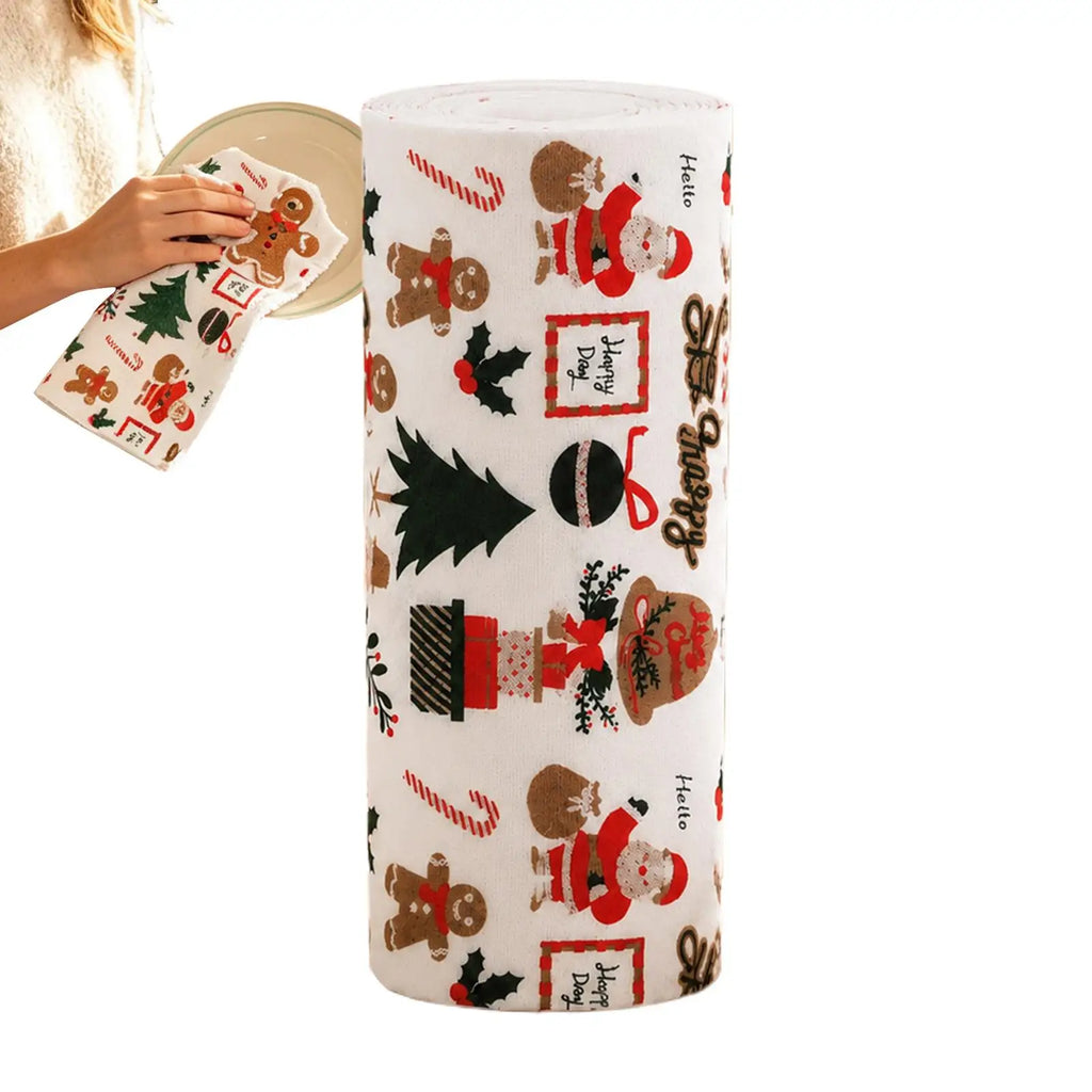 Reusable Microfiber Cleaning Cloth Roll – 20 Tearable Sheets Microfiber Cleaning Cloth PLUSH