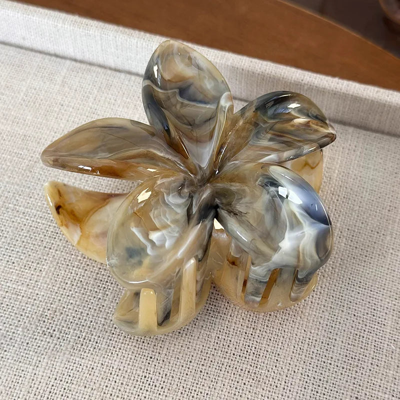 Hawaii Floral Hair Claw Clip – Boho Y2K Beach Hair Accessory Floral Hair Clip PLUSH xcks
