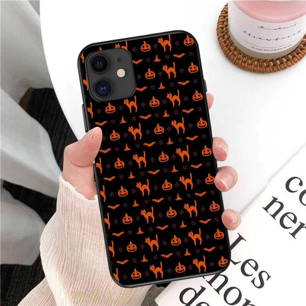 Halloween iPhone Case – Soft TPU Shockproof Matte Cover Phone Case PLUSH -12 For iPhone 14 Plus