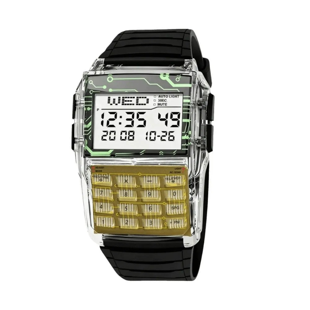 Men's LED Digital Watch – Waterproof, Alarm & Shock Resistant Digital LED Watch PLUSH Style 8