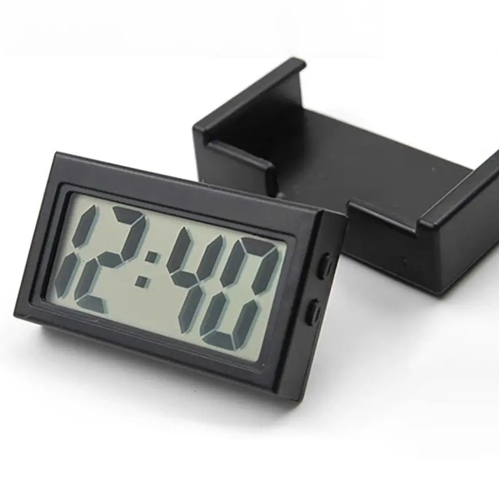 Self-Adhesive Digital Car Dashboard Clock – Mini LCD Display Car Dashboard Clock PLUSH
