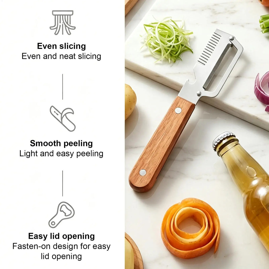Stainless Steel Vegetable Peelers 2-Piece Set | Kitchen Tool Vegetable Peeler Set PLUSH