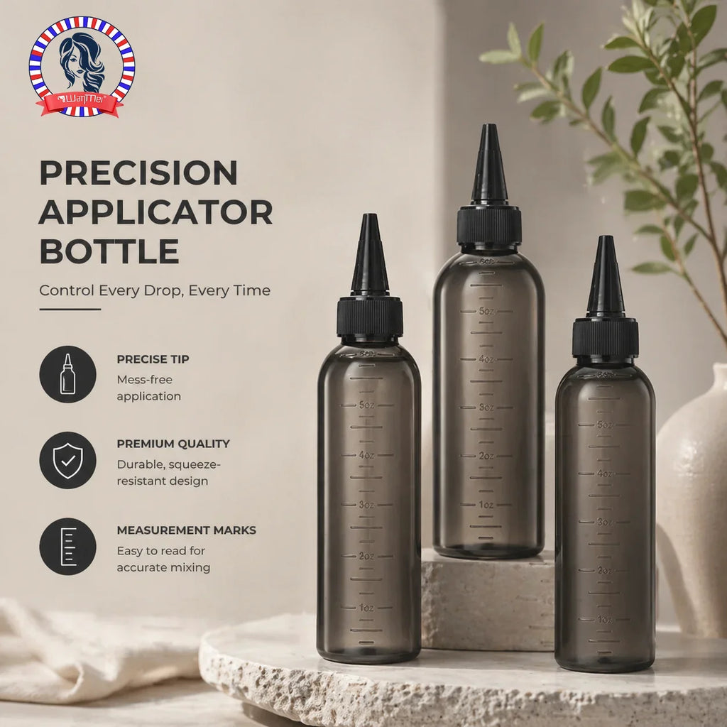 Hair Dye Applicator Squeeze Bottles 180ml | 1/2/3 Pack Hair Applicator Bottle PLUSH