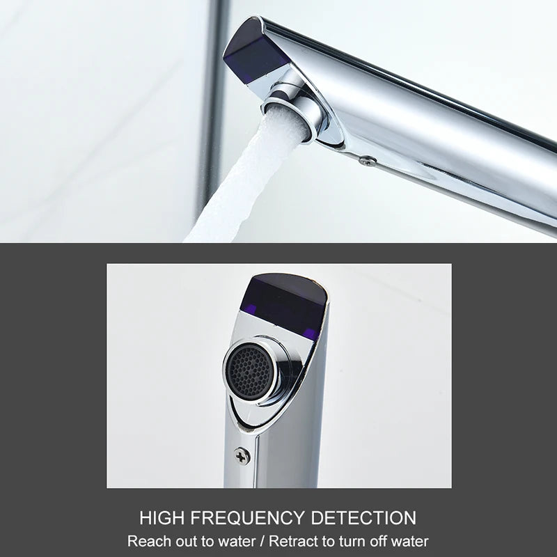 Sensor Basin Faucet Chrome Deck Mounted – ELS8870 Auto Tap Sensor Basin Faucet PLUSH