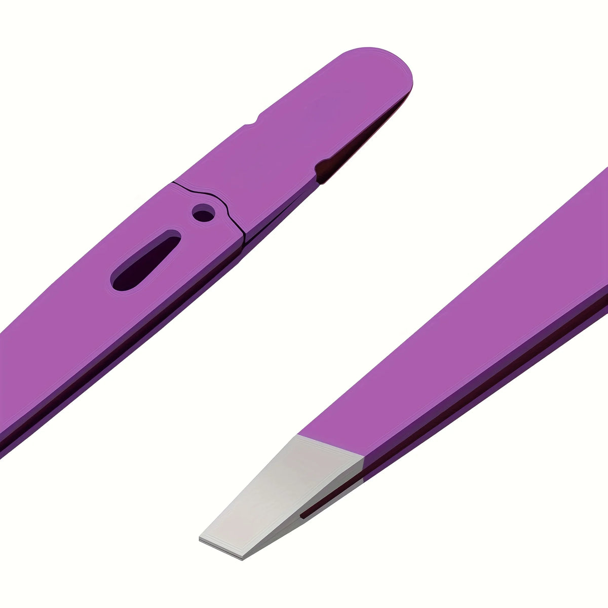 Precision Slant-Tip Eyebrow Tweezers – Stainless Steel Eyebrow Tweezers PLUSH