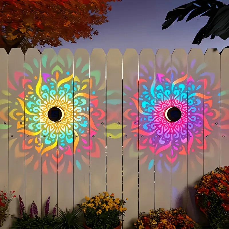 Solar Mandala Sunflower Wall Light – Outdoor Garden Decor Solar Wall Light PLUSH
