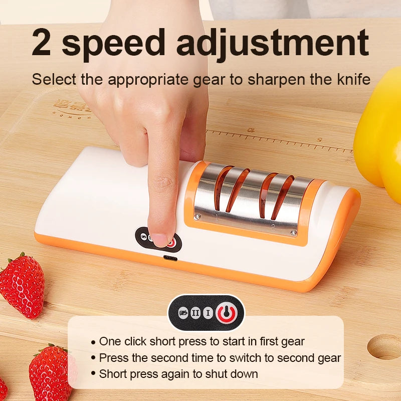 USB Rechargeable Portable Electric Knife Sharpener Electric Knife Sharpener PLUSH