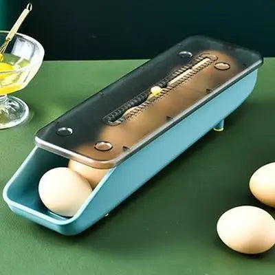 Automatic Rolling Egg Storage Box – Fridge Organizer Tray Egg Storage Organizer PLUSH Egg Storage Box A
