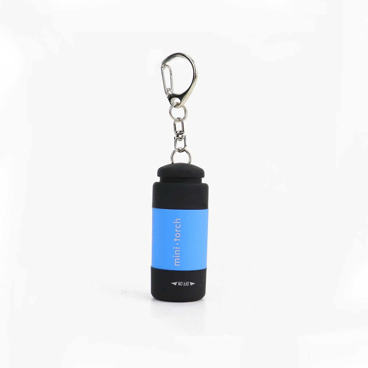 USB Rechargeable Mini LED Keychain Flashlight – Waterproof Keychain Flashlight PLUSH Blue