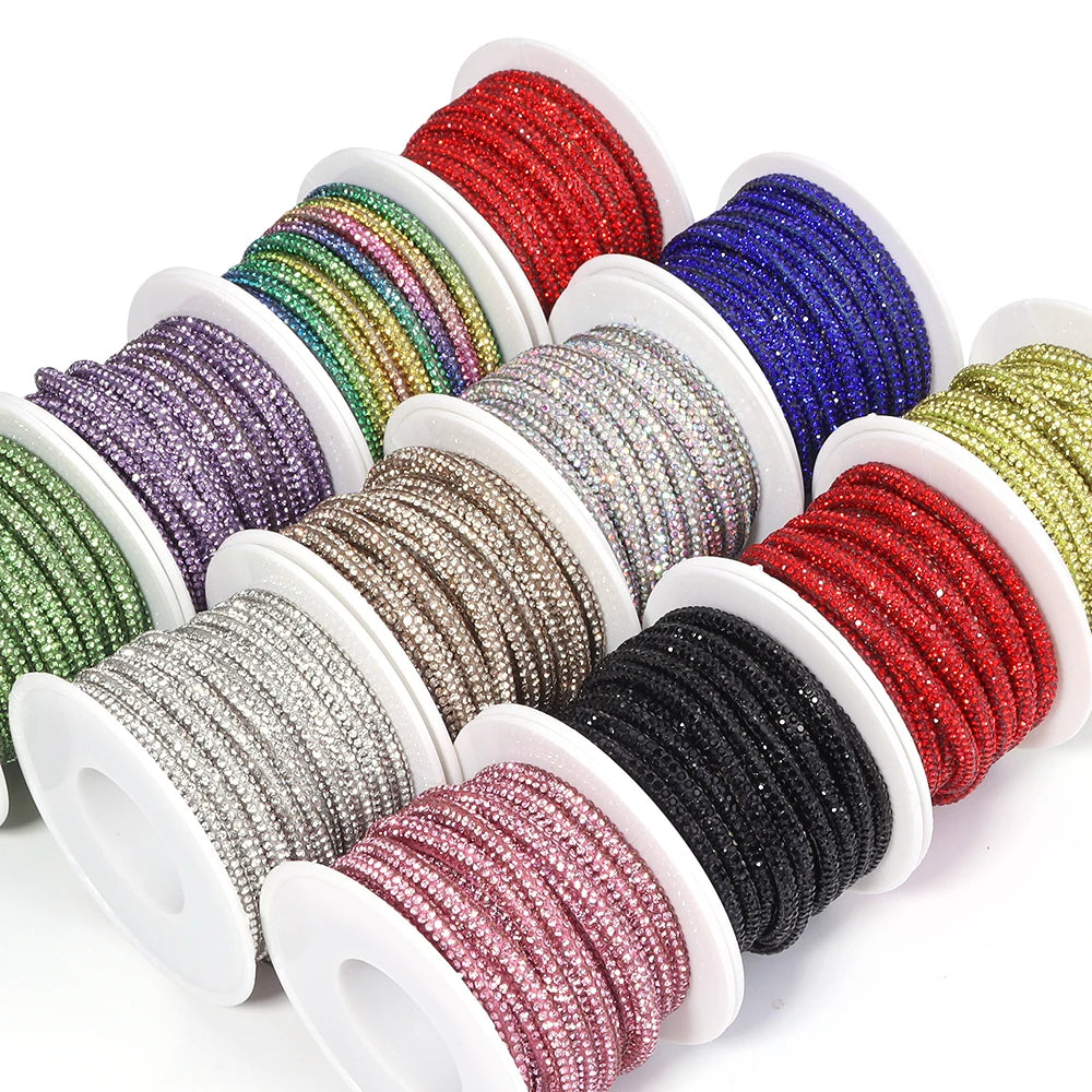 5 Yards Crystal Rhinestone Cup Chain – DIY Jewelry & Crafts Rhinestone Cup Chain PLUSH