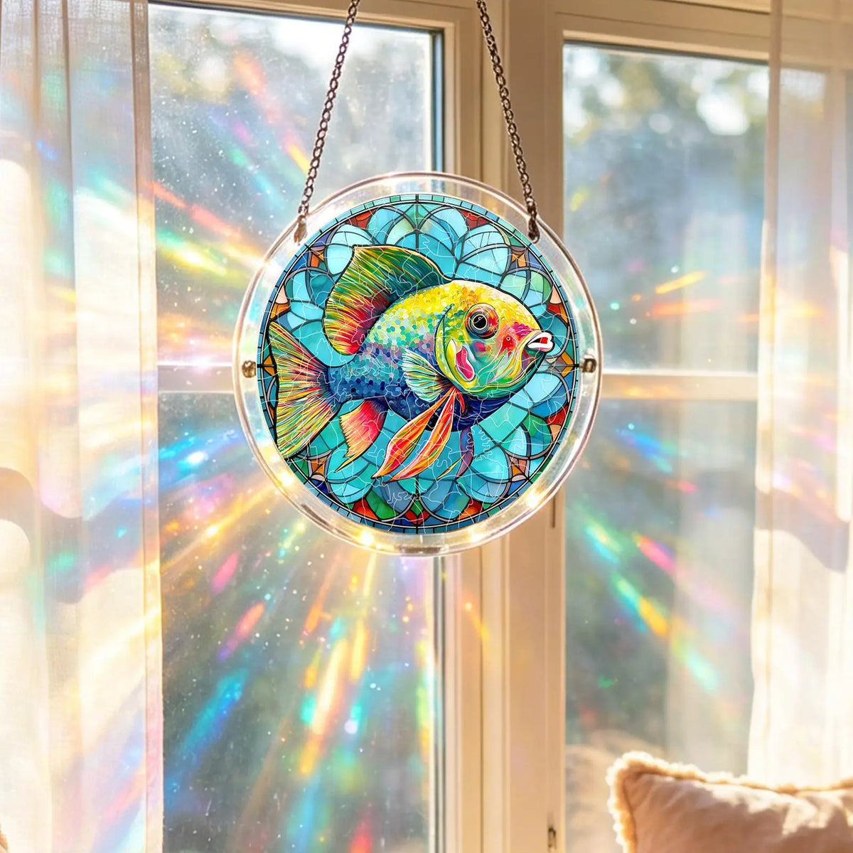 Acrylic Puzzle Suncatcher – Window Hanging Home Decor Ornament Suncatcher Ornament PLUSH