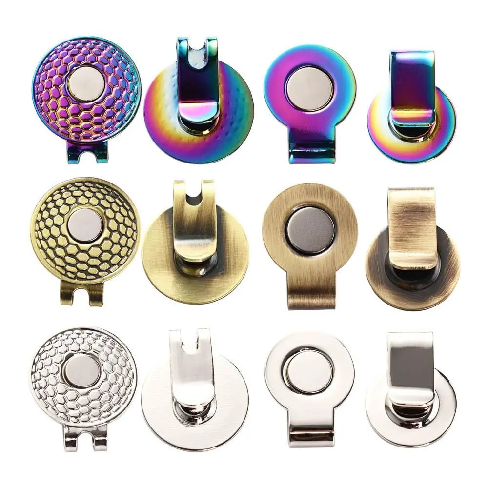 Magnetic Golf Ball Marker & Hat Clip – 20/25mm Metal Cap Clip Golf Ball Marker PLUSH