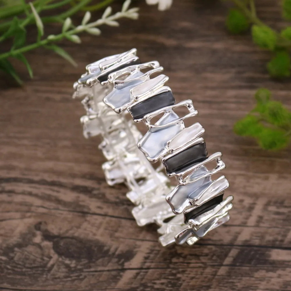 Vintage Bohemian Irregular Geometry Elastic Bangle Bracelet Elastic Bangle Bracelet PLUSH Style 3