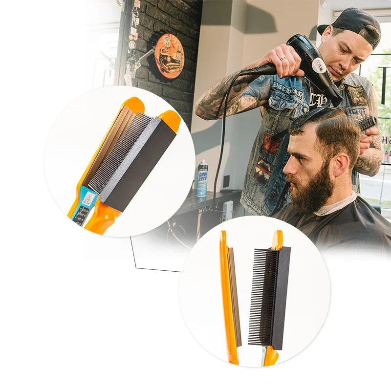 WANMEI Electric Hot Comb Straightener – Anti-Scald Natural Hair Electric Hot Comb PLUSH