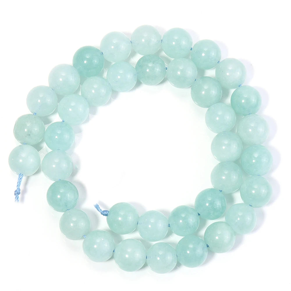Myanmar Jade Stone Round Spacer Beads 6/8/10mm – DIY Jewelry Stone Spacer Beads PLUSH 10mm