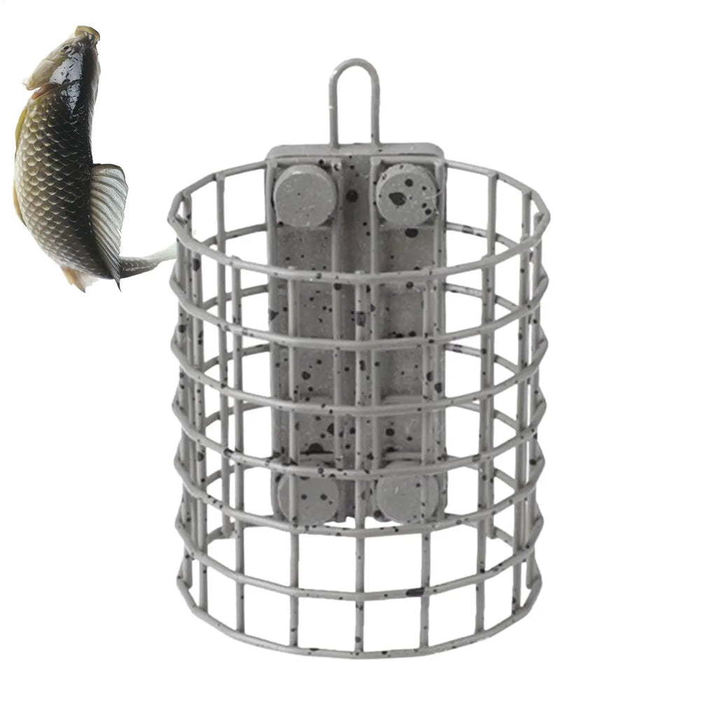 Carp Fishing Method Feeder 40g Steel Wire Mesh Cage Bait Fishing Feeder Cage PLUSH
