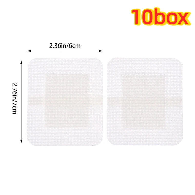 Waterproof Sterile Wound Dressings Transparent PU Film 20–200pcs Sterile Wound Dressing PLUSH 10box