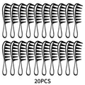 Wide Tooth Comb for Curly Hair – Anti-Breakage Salon Tool Hair Styling Comb PLUSH 20pcs
