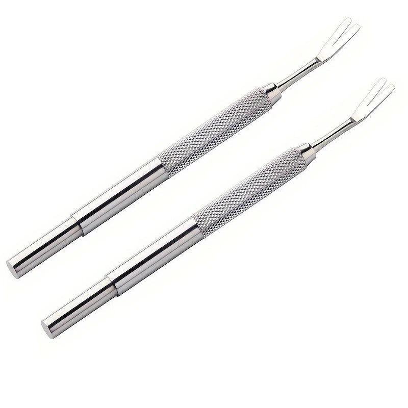 Stainless Steel Tick & Flea Remover for Cats & Dogs | 1-2pcs Pet Tick Remover PLUSH 2 PCS