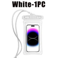 Floating Waterproof Phone Pouch – Dry Bag for Water Sports Waterproof Phone Pouch PLUSH White-1PC