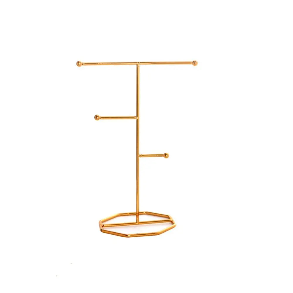 T-Shape Metal Jewelry Display Stand | Earring Organizer Rack Jewelry Display Stand PLUSH L