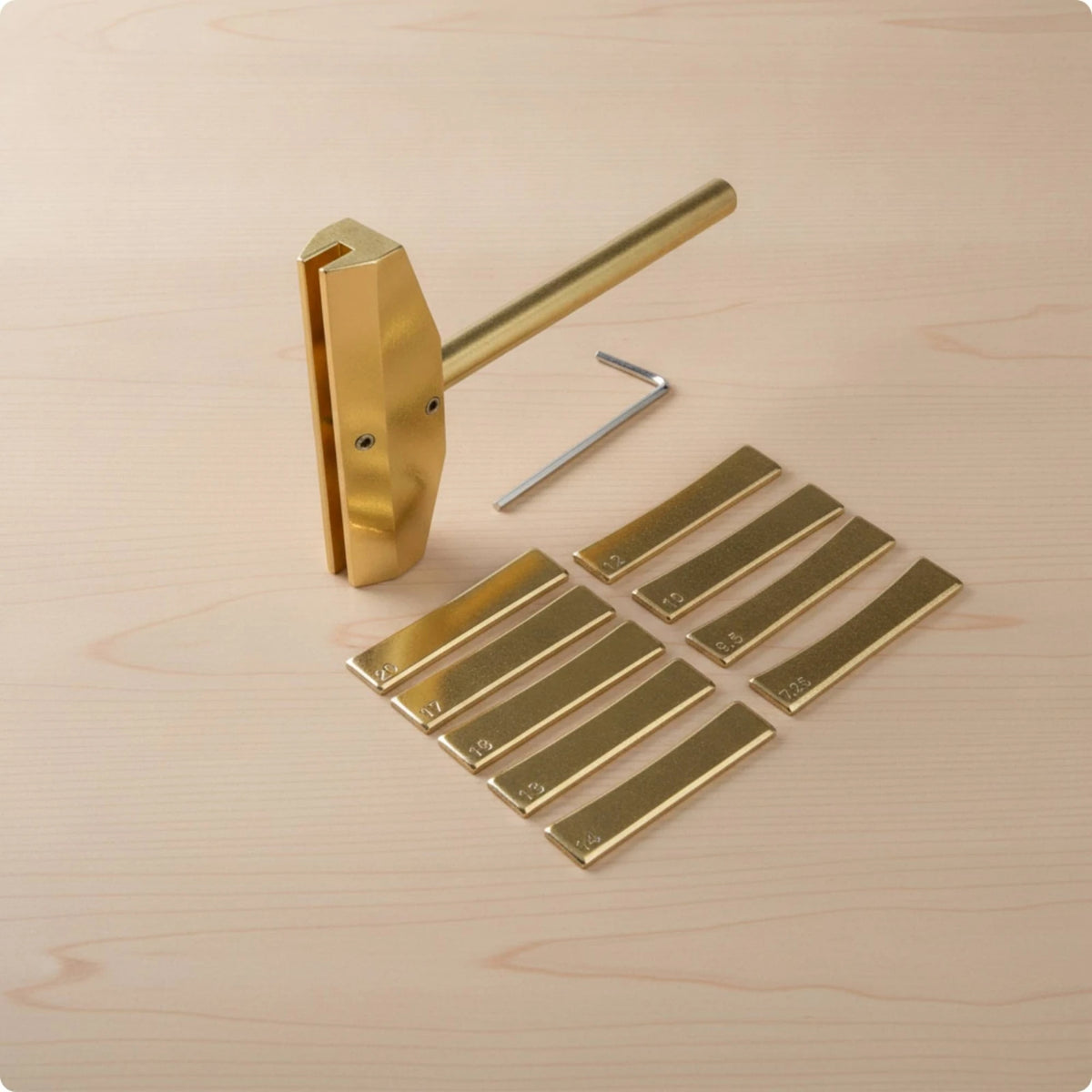 Manual Fret Press with 9 Radius Inserts | Luthier Tool Luthier Fret Press PLUSH