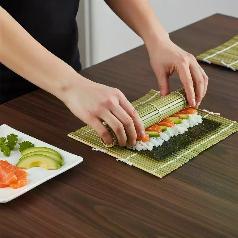 DIY Bamboo Sushi Rolling Mat – Rice Roll Maker Tool Sushi Rolling Mat PLUSH