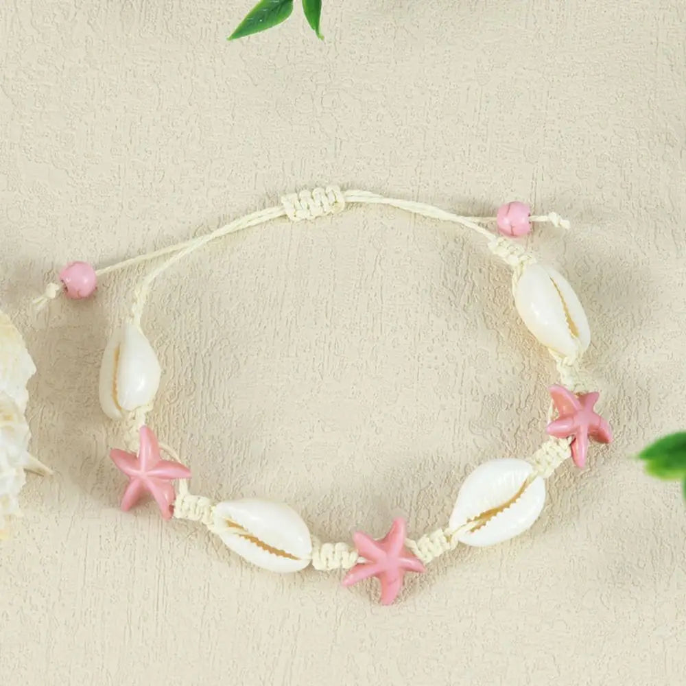 Bohemian Sea Series Starfish & Turtle Beaded Bracelet Beaded Strand Bracelet PLUSH style B