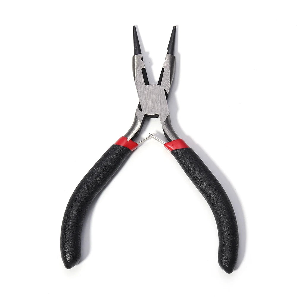 Jewelry Pliers Set – Round, Needle, Curved & Wire Cutters Jewelry Making Pliers PLUSH Short Round Nose
