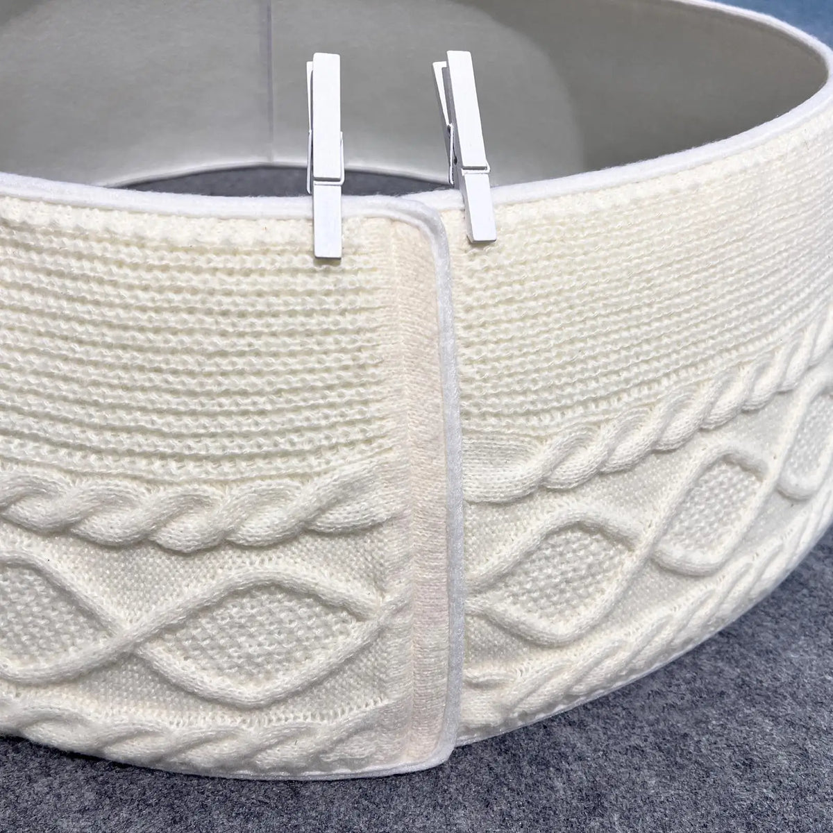 Knitted Christmas Tree Collar – Rustic Farmhouse Tree Skirt Christmas Tree Skirt PLUSH