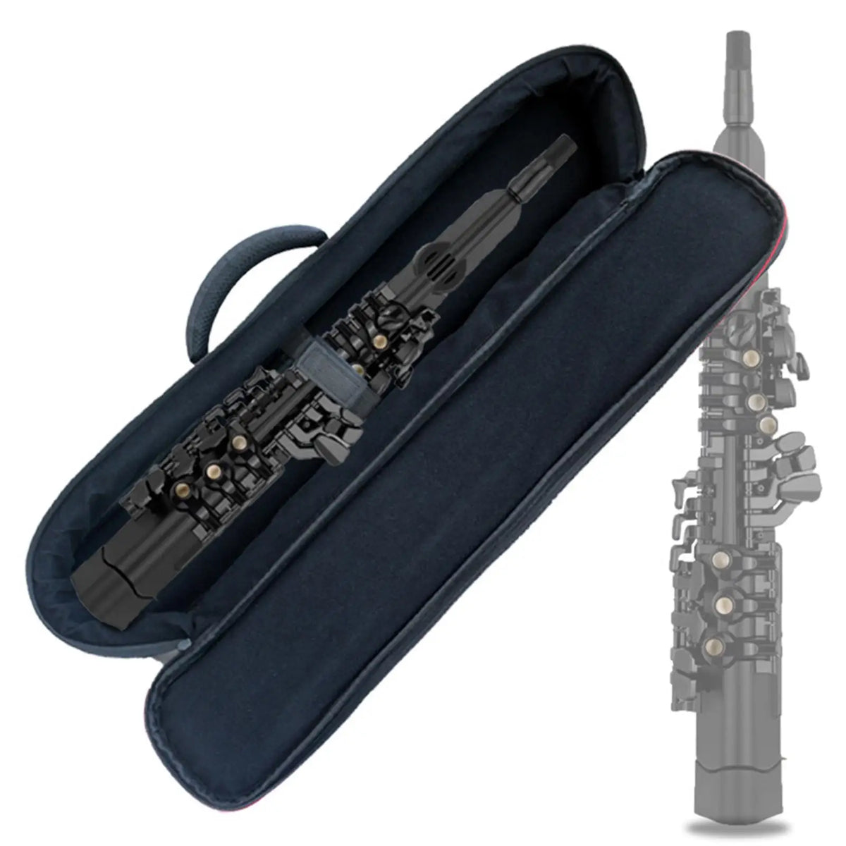 Soprano Saxophone Gig Bag – 15mm Padded Water Resistant Saxophone Gig Bag PLUSH