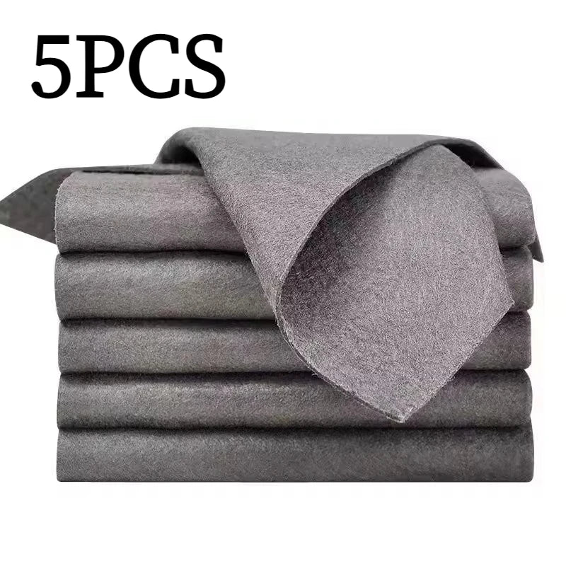 Magic Microfiber Glass Cleaning Cloth – Streak-Free, Reusable Microfiber Cleaning Cloth PLUSH 5PCS 29x29cm