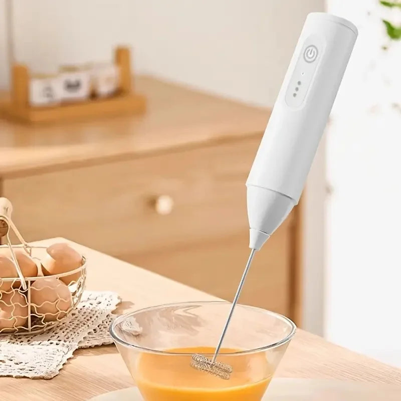 Handheld Mini Electric Milk Frother | USB Rechargeable 3 Speed Milk Frother PLUSH