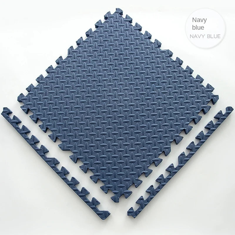 40pcs Self-Adhesive Carpet Tiles – DIY Peel & Stick Floor Mats Carpet Floor Tiles PLUSH Blue-1Pcs