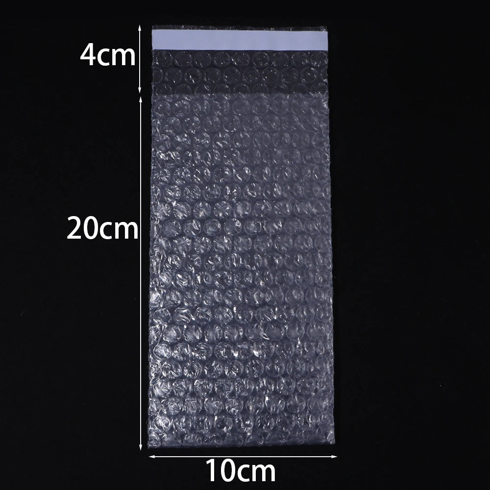 Self Adhesive Clear Bubble Wrap Pouches – Mailing Bags 10-50pcs Bubble Wrap Pouches PLUSH 10x20cm 20pcs