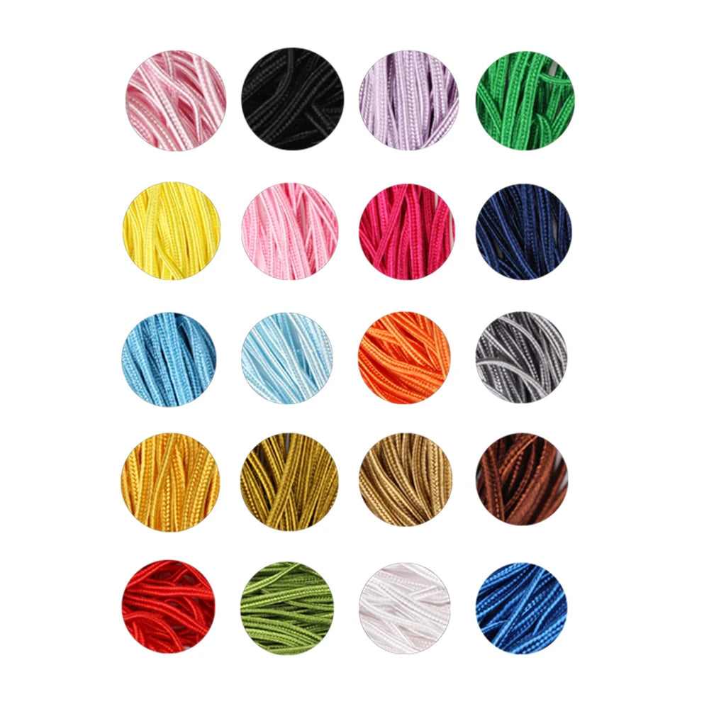 30 Yards Soutache Braided Cord 3mm – Multicolor DIY Jewelry Braided Jewelry Cord PLUSH
