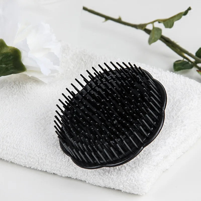 Silicone Scalp Massage Comb & Shampoo Brush – 1 Pc Scalp Massage Brush PLUSH