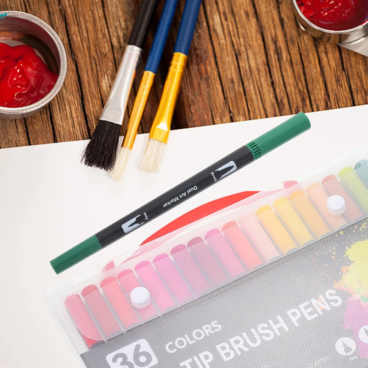 36-Piece Dual Tip Marker Set – Coloring & Outlining Pens Dual Tip Marker Set PLUSH Default Title