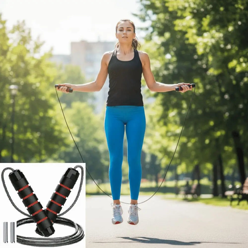 Adjustable Jump Rope – Foam Handles & Ball Bearing Speed Rope Speed Jump Rope PLUSH