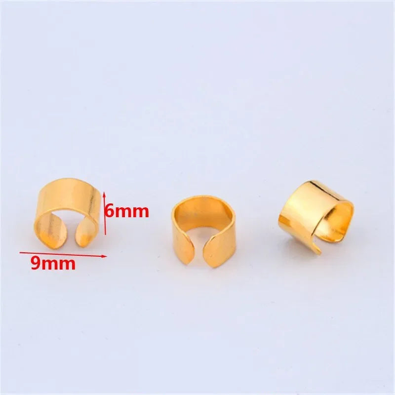 10pcs Metal Dreadlock Hair Rings Beard Cuffs & Braid Beads Hair Ring Cuffs PLUSH