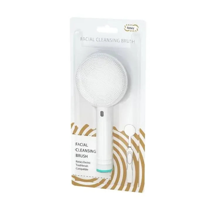 Silicone Facial Cleansing Brush Head for Oral-B Handles Facial Cleansing Brush PLUSH White