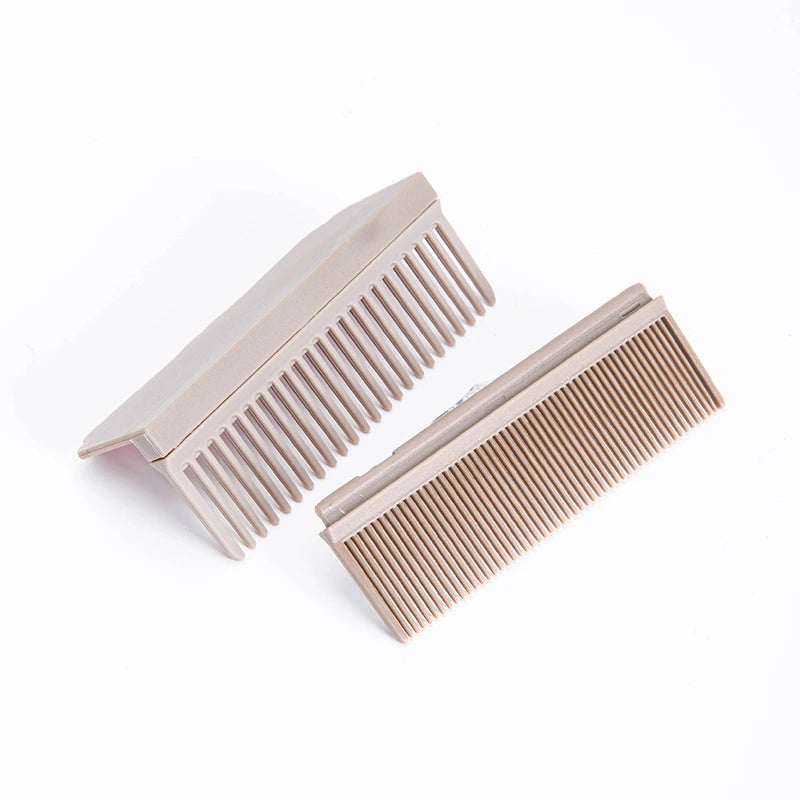 Flat Iron Comb Attachment – Clip-On Hair Straightener Comb Hair Styling Accessory PLUSH Light gray